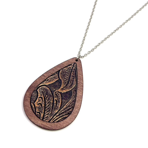 Ethnic Style Pendant Necklaces Handmade Wood Carving Wood Fish Long Sweater  Chain Cotton Linen Ornaments Pendant Necklace (Size : Style2) : :  Clothing, Shoes & Accessories