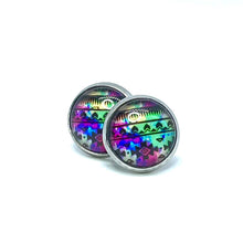 Load image into Gallery viewer, 12mm Cozamalotl Aztec Studs