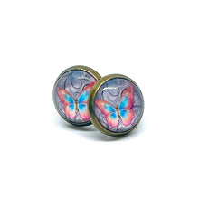 Load image into Gallery viewer, 10mm Menelaus Butterfly Studs (Stainless Steel)