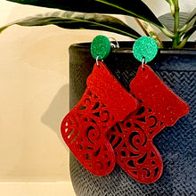 Load image into Gallery viewer, Glimmering Stocking Drop Earrings