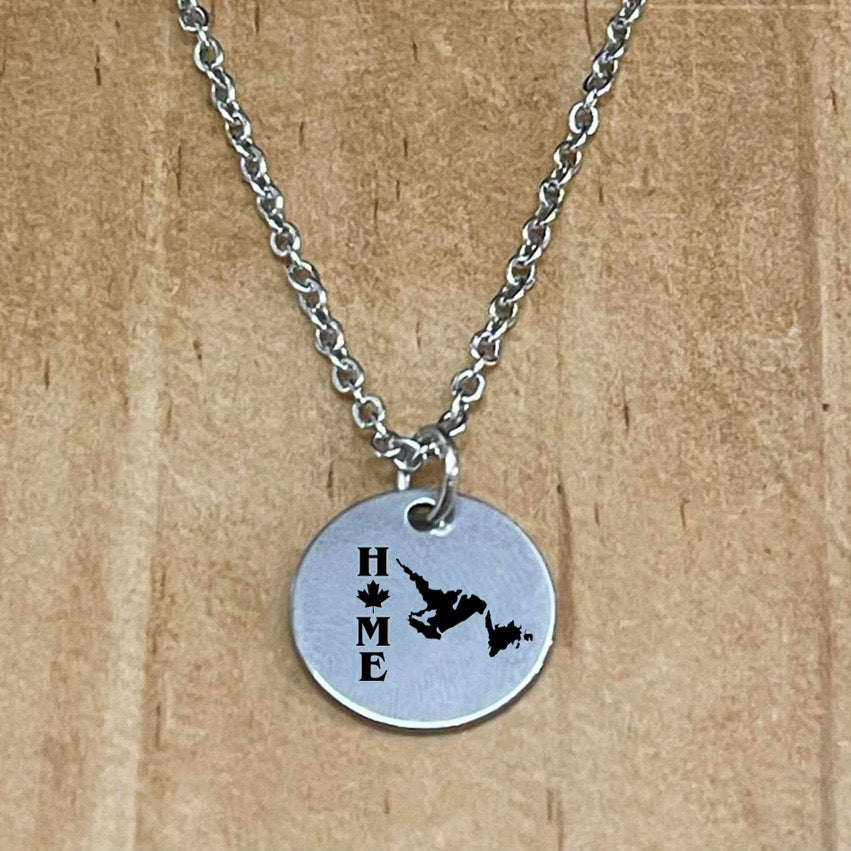 HOME Newfoundland & Labrador Necklace (Stainless Steel)