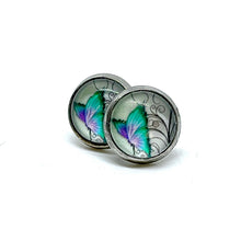 Load image into Gallery viewer, 10mm Mourning Cloak Butterfly Studs (Stainless Steel)