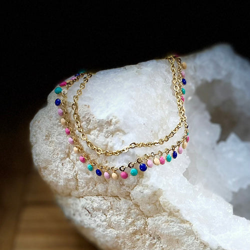 Layered Matreya Anklet (Stainless Steel)