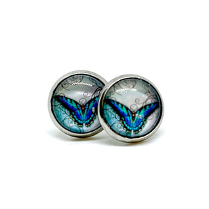 10mm Rajah Butterfly Studs (Stainless Steel)