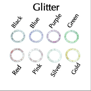 Glitter Acrylic Cartilage Clicker Hoop