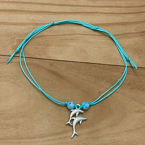 Dolphin Pod Anklet (Adjustable)