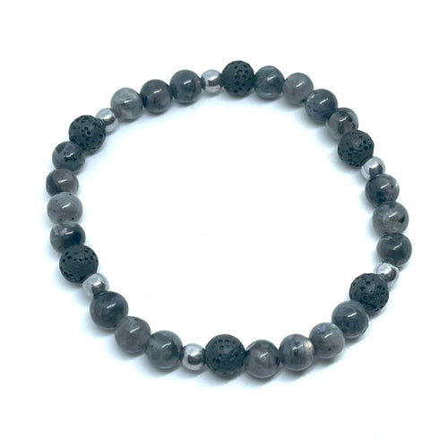 6mm Larvikite Diffuser Bracelet