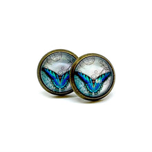 Load image into Gallery viewer, 10mm Rajah Butterfly Studs (Stainless Steel)