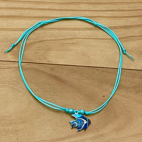 Blue Angelfish Anklet (Adjustable)