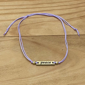 Peace Anklet (Adjustable)