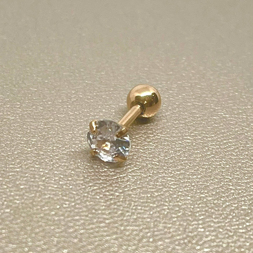 Divine Crystal Cartilage Stud (Surgical Steel)