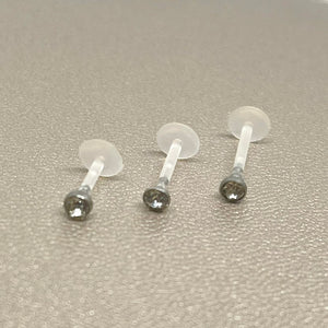 Diamond Crystal Cartilage Flat-Back Stud (Acrylic)