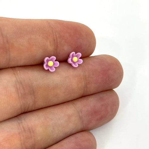 Forget-Me-Not Studs in Lavender (Surgical Steel)