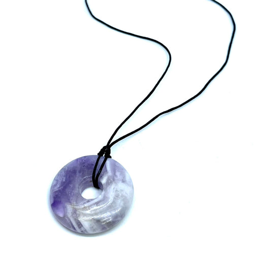 Amethyst Donut Necklace