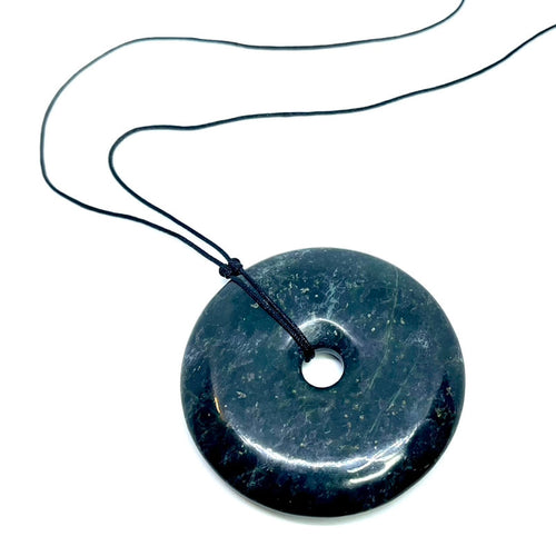 Tibetan Jade Donut Necklace