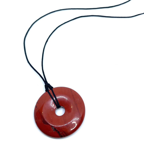 Red Jasper Donut Necklace