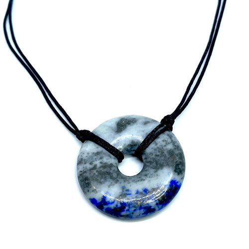 Lapis Lazuli Donut Necklace