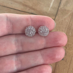 10mm Berry Shimmer Druzy Studs