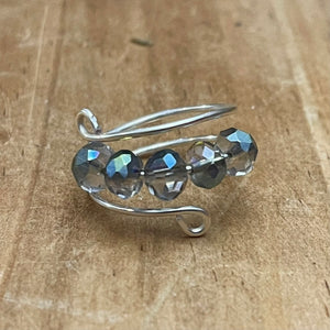 Adjustable Pewter Fidget Ring