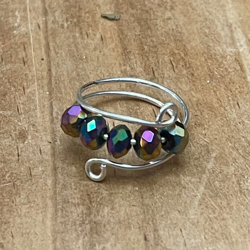 Adjustable Multicolor Fidget Ring