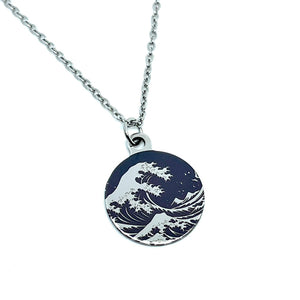 “Survived the Storms” Double-Sided Charm Necklace (Stainless Steel)