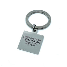 Load image into Gallery viewer, Wolf Courage Double-Sided Keychain