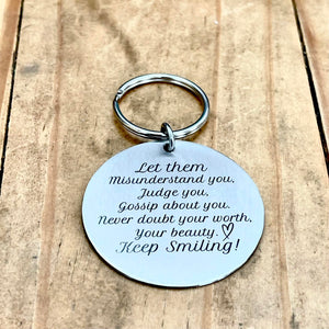“Let Them” Double-Sided Keychain