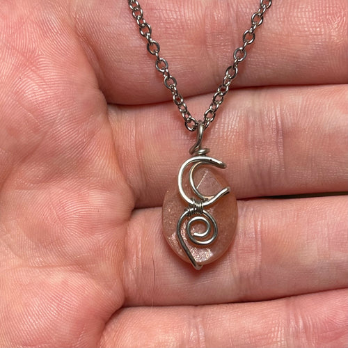 Moon Goddess Wire Wrapped Necklace