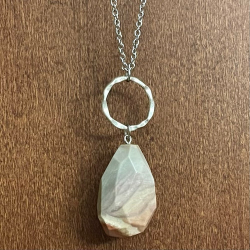 Polychrome Jasper Kyra Necklace (Stainless Steel)