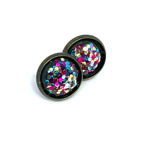 12mm Fireworks Sparkle Studs (Antique Bronze)