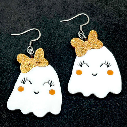 Glam Ghost Drop Earrings