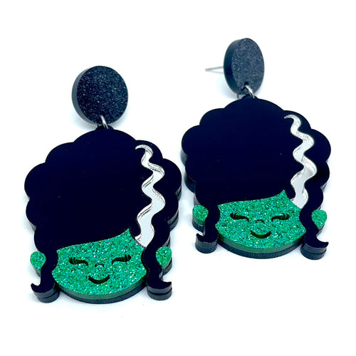 Bride of Frankenstein Drop Earrings
