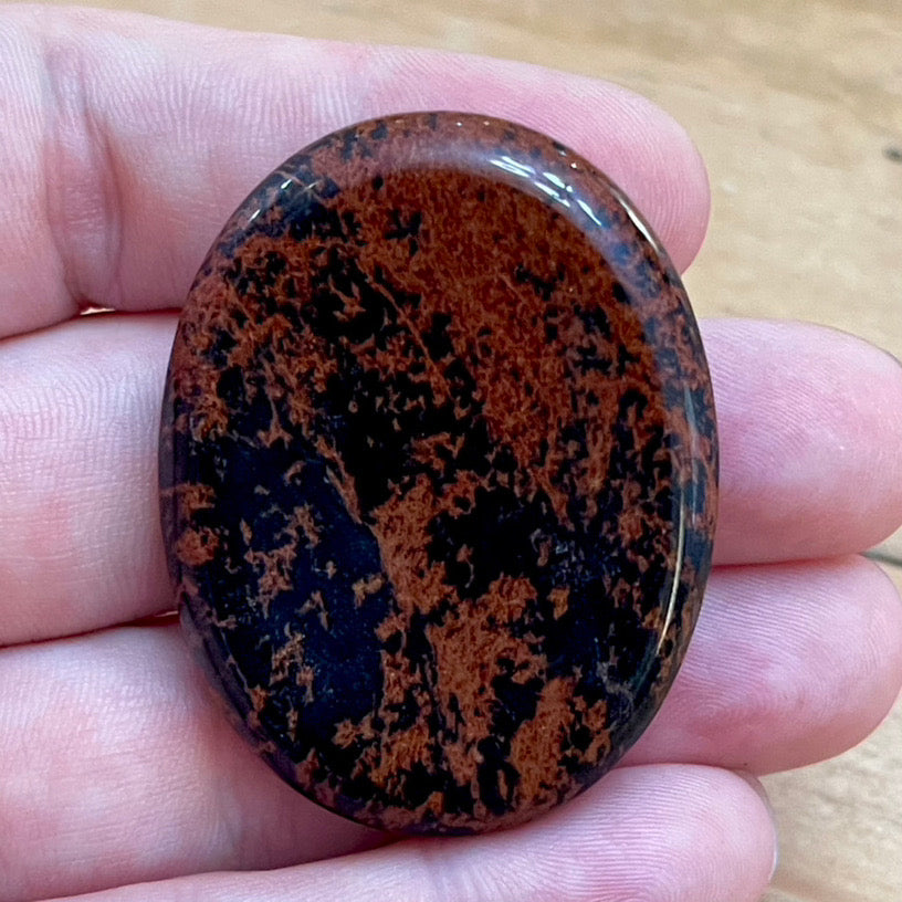 Mahogony Obsidian Worry Stone