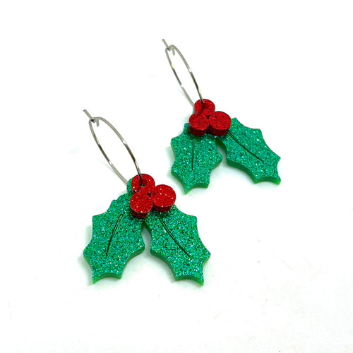 Mistletoe Hoops (Surgical Steel)