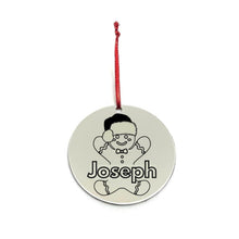 Load image into Gallery viewer, Personalized Gingerbread Boy Christmas Ornament