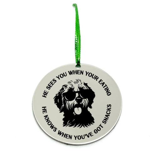 Santa Paws Song Christmas Ornament