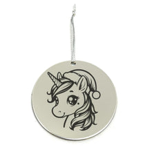 Load image into Gallery viewer, Christmas Unicorn Ornament