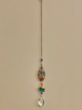 Load image into Gallery viewer, Wire-Wrapped Chakra Leaf Sun Catcher