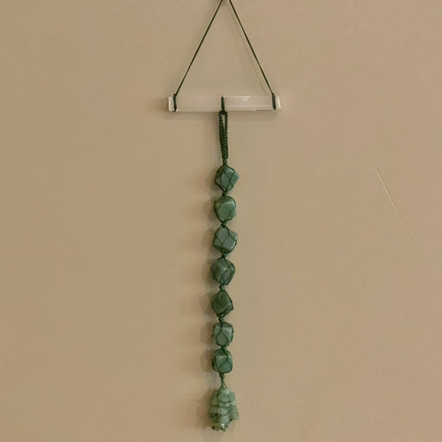Green Aventurine & Selenite Wall Hanging
