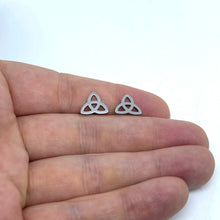 Load image into Gallery viewer, Celtic Triquetra Knot Studs
