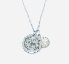 Load image into Gallery viewer, “Best Mom Ever” Necklace (Stainless Steel)