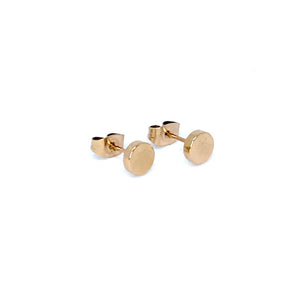 6mm Rose Gold Round Studs (Stainless Steel)