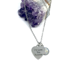 “I’ll Love You Forever” 3-in-1 Necklace (Stainless Steel)