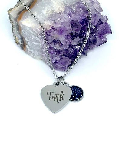 “Faith” 3-in-1 Necklace (Stainless Steel)
