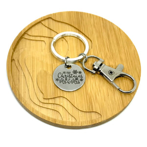 Personalized "Our First Christmas as Mr. & Mrs." Keychain