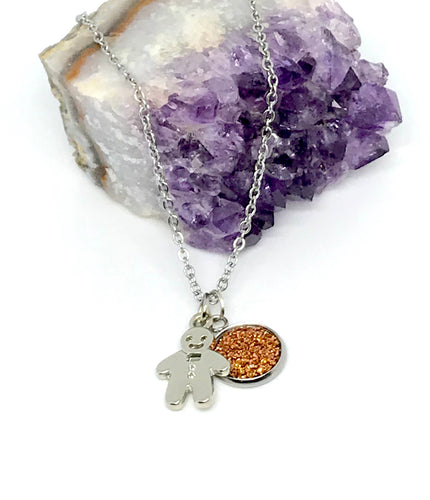 Gingerbread Necklace (Stainless Steel)