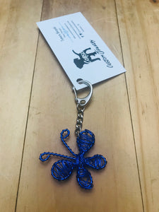 Wire-Wrapped Butterfly Keychain