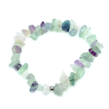 Load image into Gallery viewer, Fluorite Chip Bracelet