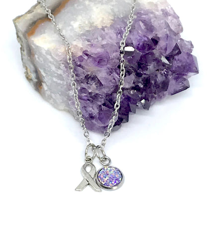 Cancer Research Necklace (Stainless Steel)
