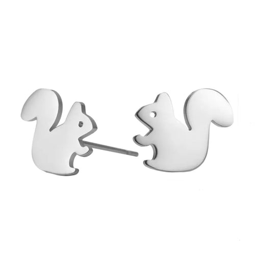 Squirrel Studs (Stainless Steel)
